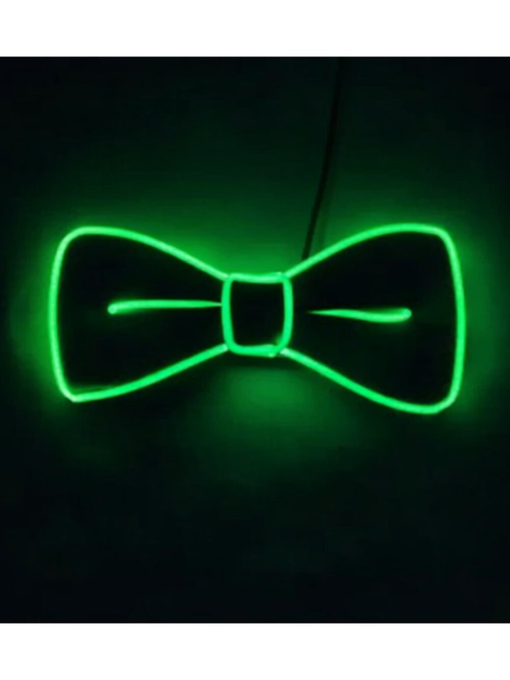 LIGHT-UP EL Wire Bow Tie - Fun Quirky Festival Colorful Night Life All-Ages Gift